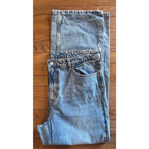 &Denim Ultra High Waist Wide NWOT Size 16 - Picture 1 of 11